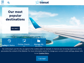 'airtransat.com' screenshot