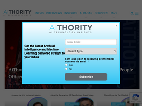 'aithority.com' screenshot