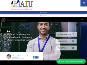 'aiu.edu' screenshot