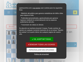 'ajedrezonline.com' screenshot