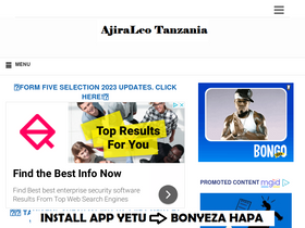 'ajiraleo.com' screenshot