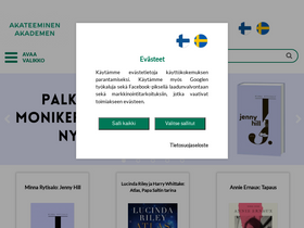 'akateeminenwebshop.com' screenshot