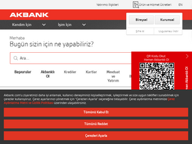 'akbank.com' screenshot
