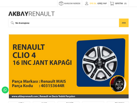 'akbayrenault.com' screenshot