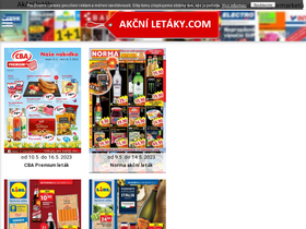 'akcniletaky.com' screenshot
