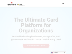 'akimbocard.com' screenshot