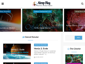 'akrepblog.com' screenshot