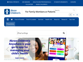 'akronchildrens.org' screenshot