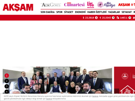 'aksam.com.tr' screenshot