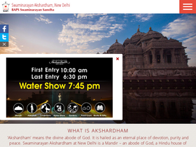 'akshardham.com' screenshot