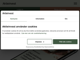 'aktieinvest.se' screenshot