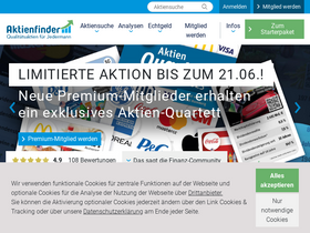 'aktienfinder.net' screenshot