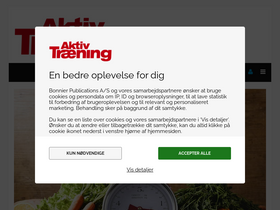 'aktivtraening.dk' screenshot