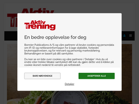 'aktivtrening.com' screenshot