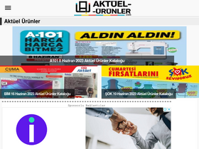 'aktuel-urunler.com' screenshot