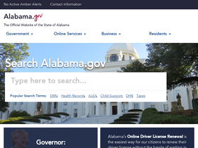 'alabama.gov' screenshot