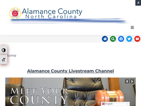 'alamance-nc.com' screenshot