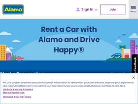 'alamo.com' screenshot