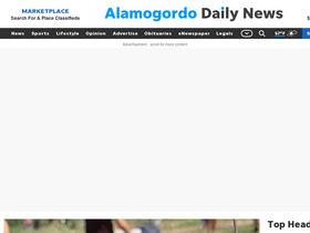 'alamogordonews.com' screenshot