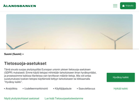 'alandsbanken.fi' screenshot