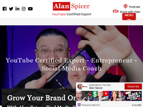 'alanspicer.com' screenshot