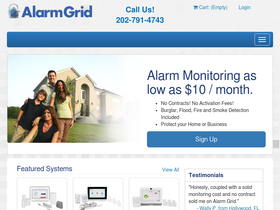 'alarmgrid.com' screenshot