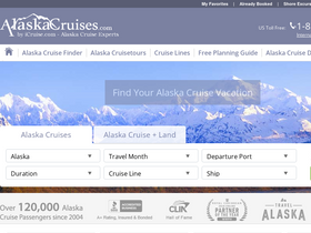 'alaskacruises.com' screenshot