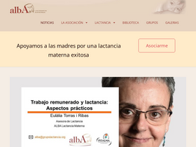 'albalactanciamaterna.org' screenshot