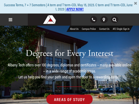 'albanytech.edu' screenshot