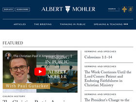 'albertmohler.com' screenshot