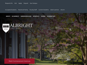 'albright.edu' screenshot