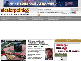 'alcalorpolitico.com' screenshot