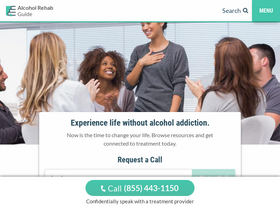 'alcoholrehabguide.org' screenshot