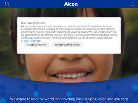 'alcon.com' screenshot