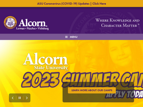 'alcorn.edu' screenshot