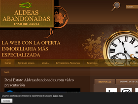 'aldeasabandonadas.com' screenshot