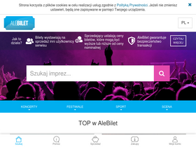 'alebilet.pl' screenshot