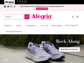'alegriashoes.com' screenshot