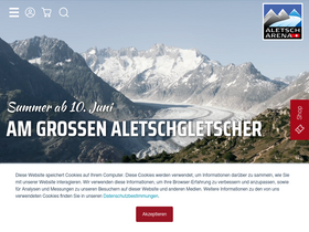 'aletscharena.ch' screenshot
