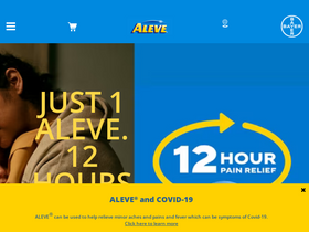 'aleve.com' screenshot