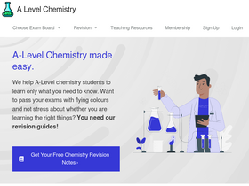 'alevelchemistry.co.uk' screenshot