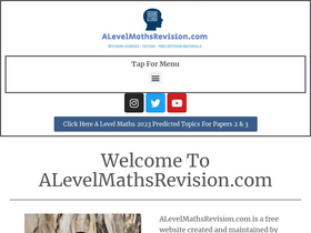 'alevelmathsrevision.com' screenshot
