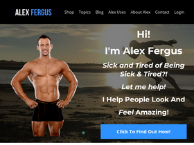 'alexfergus.com' screenshot