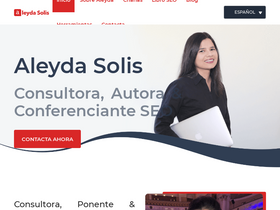 'aleydasolis.com' screenshot