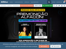 'alfaconcursos.com.br' screenshot