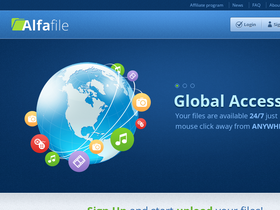 'alfafile.net' screenshot