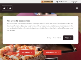 'alfaforni.com' screenshot