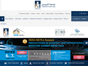 'alfaisal.edu' screenshot