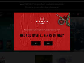 'alfakher.com' screenshot