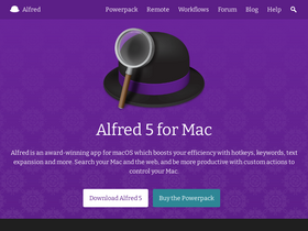 'alfredapp.com' screenshot